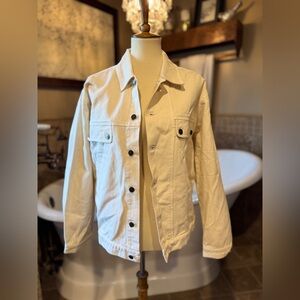 NWT Steve Madden Off-White Denim Jacket size small